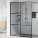 Zid de duș walk-in Negru 140 x 195 cm sticlă securizată - WALTI WALTI