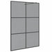 Zid de duș walk-in Negru 140 x 195 cm sticlă securizată - WALTI WALTI