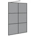 Zid de duș walk-in Negru 140 x 195 cm sticlă securizată - WALTI WALTI
