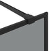 Zid de duș walk-in Negru 80 x 195 cm sticlă securizată - WALTI WALTI