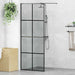 Zid de duș walk-in Negru 80 x 195 cm sticlă securizată - WALTI WALTI