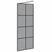 Zid de duș walk-in Negru 80 x 195 cm sticlă securizată - WALTI WALTI