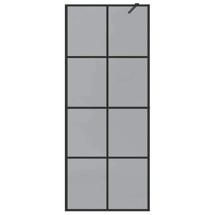 Zid de duș walk-in Negru 80 x 195 cm sticlă securizată - WALTI WALTI