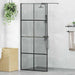 Zid de duș walk-in Negru 90 x 195 cm sticlă securizată - WALTI WALTI