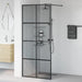 Zid de duș walk-in Negru 90 x 195 cm sticlă securizată - WALTI WALTI