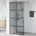 Zid de duș walk-in Negru 100 x 195 cm sticlă securizată - WALTI WALTI