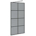 Zid de duș walk-in Negru 100 x 195 cm sticlă securizată - WALTI WALTI