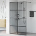 Zid de duș walk-in Negru 115 x 195 cm sticlă securizată - WALTI WALTI