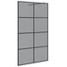 Zid de duș walk-in Negru 115 x 195 cm sticlă securizată - WALTI WALTI