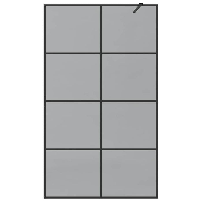 Zid de duș walk-in Negru 115 x 195 cm sticlă securizată - WALTI WALTI