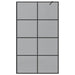 Zid de duș walk-in Negru 115 x 195 cm sticlă securizată - WALTI WALTI