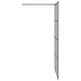 Zid de duș walk-in Negru 115 x 195 cm sticlă securizată - WALTI WALTI