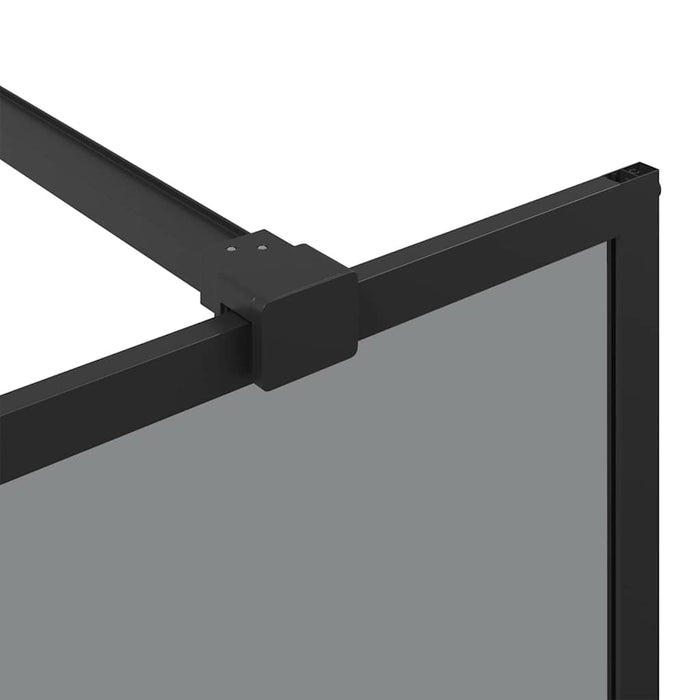 Zid de duș walk-in Negru 140 x 195 cm sticlă securizată - WALTI WALTI