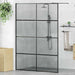 Zid de duș walk-in Negru 140 x 195 cm sticlă securizată - WALTI WALTI