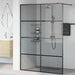 Zid de duș walk-in Negru 140 x 195 cm sticlă securizată - WALTI WALTI