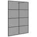 Zid de duș walk-in Negru 140 x 195 cm sticlă securizată - WALTI WALTI