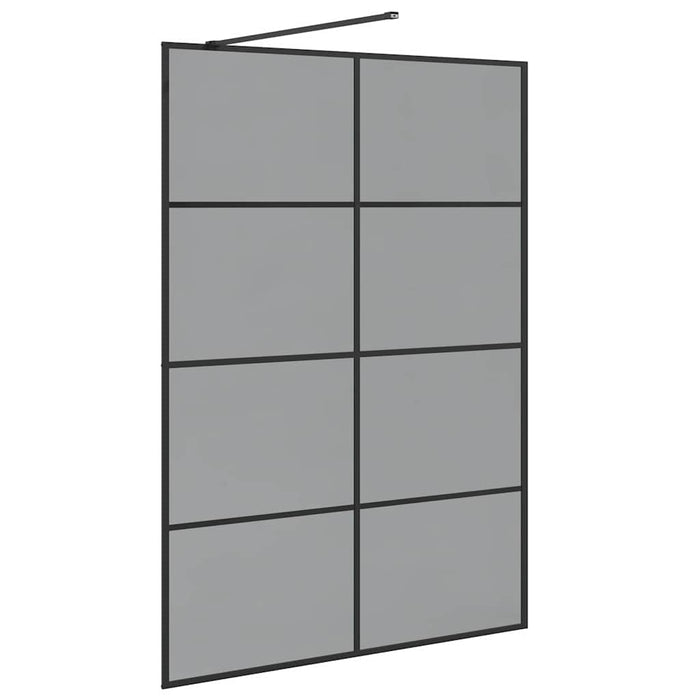 Zid de duș walk-in Negru 140 x 195 cm sticlă securizată - WALTI WALTI
