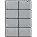 Zid de duș walk-in Negru 140 x 195 cm sticlă securizată - WALTI WALTI