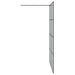 Zid de duș walk-in Negru 140 x 195 cm sticlă securizată - WALTI WALTI