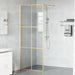 Zid de duș walk-in Auriu 80 x 195 cm sticlă securizată - WALTI WALTI