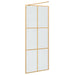 Zid de duș walk-in Auriu 80 x 195 cm sticlă securizată - WALTI WALTI