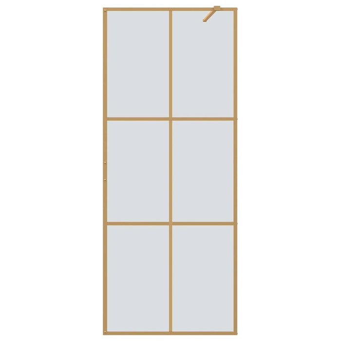 Zid de duș walk-in Auriu 80 x 195 cm sticlă securizată - WALTI WALTI