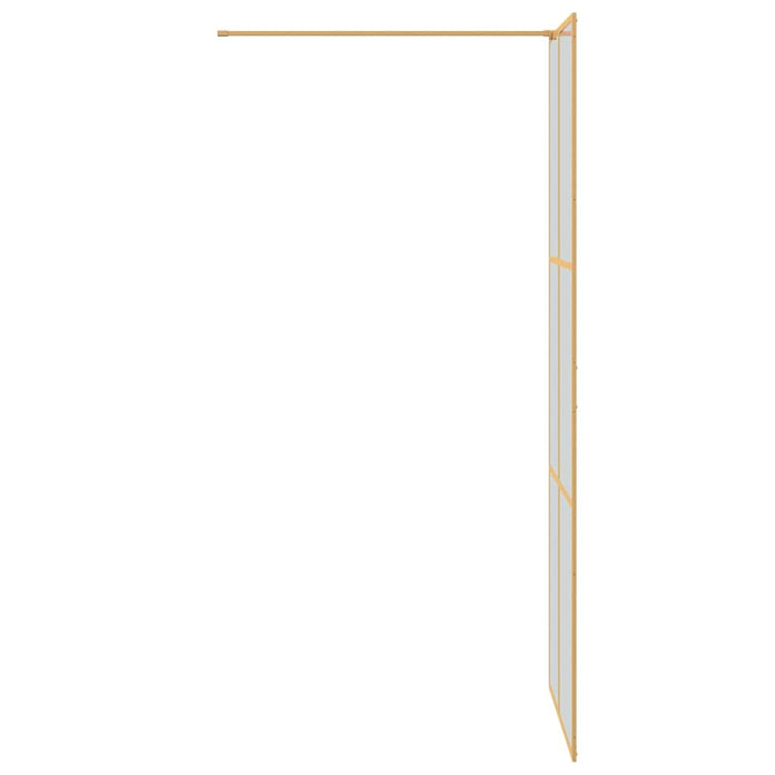 Zid de duș walk-in Auriu 80 x 195 cm sticlă securizată - WALTI WALTI