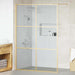 Zid de duș walk-in Auriu 140 x 195 cm sticlă securizată - WALTI WALTI
