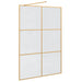 Zid de duș walk-in Auriu 140 x 195 cm sticlă securizată - WALTI WALTI