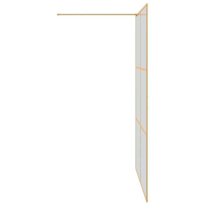 Zid de duș walk-in Auriu 140 x 195 cm sticlă securizată - WALTI WALTI