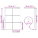 Zid de duș walk-in Auriu 140 x 195 cm sticlă securizată - WALTI WALTI