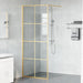 Zid de duș walk-in Auriu 80 x 195 cm sticlă securizată - WALTI WALTI