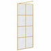 Zid de duș walk-in Auriu 80 x 195 cm sticlă securizată - WALTI WALTI