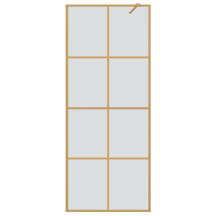 Zid de duș walk-in Auriu 80 x 195 cm sticlă securizată - WALTI WALTI