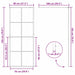 Zid de duș walk-in Auriu 80 x 195 cm sticlă securizată - WALTI WALTI
