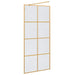 Zid de duș walk-in Auriu 90 x 195 cm sticlă securizată - WALTI WALTI