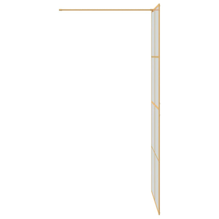 Zid de duș walk-in Auriu 90 x 195 cm sticlă securizată - WALTI WALTI