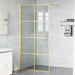 Zid de duș walk-in Auriu 100 x 195 cm sticlă securizată - WALTI WALTI