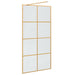 Zid de duș walk-in Auriu 100 x 195 cm sticlă securizată - WALTI WALTI