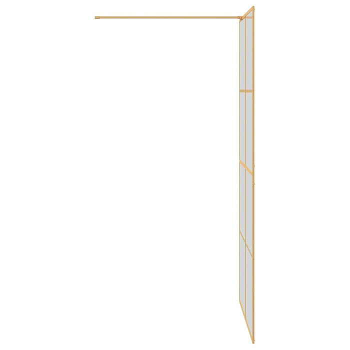 Zid de duș walk-in Auriu 100 x 195 cm sticlă securizată - WALTI WALTI