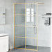 Zid de duș walk-in Auriu 115 x 195 cm sticlă securizată - WALTI WALTI