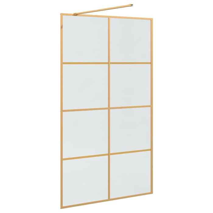 Zid de duș walk-in Auriu 115 x 195 cm sticlă securizată - WALTI WALTI