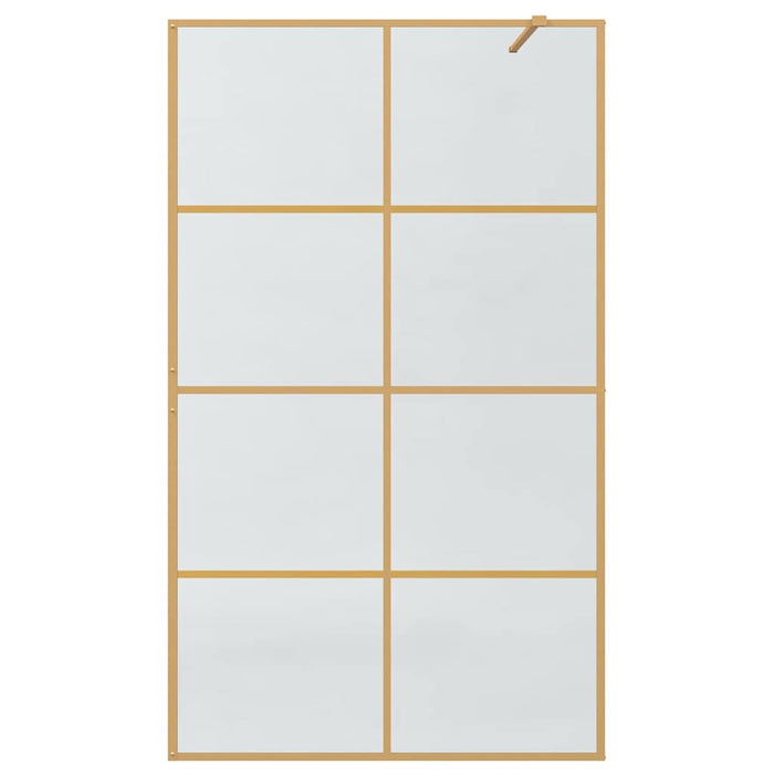 Zid de duș walk-in Auriu 115 x 195 cm sticlă securizată - WALTI WALTI