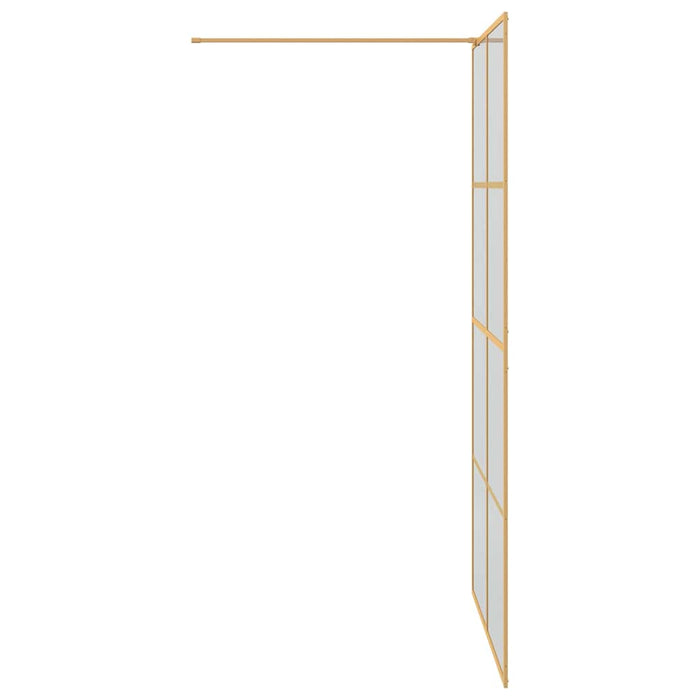 Zid de duș walk-in Auriu 115 x 195 cm sticlă securizată - WALTI WALTI