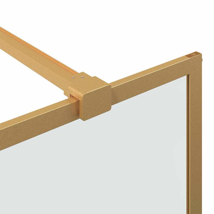 Zid de duș walk-in Auriu 140 x 195 cm sticlă securizată - WALTI WALTI