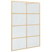 Zid de duș walk-in Auriu 140 x 195 cm sticlă securizată - WALTI WALTI