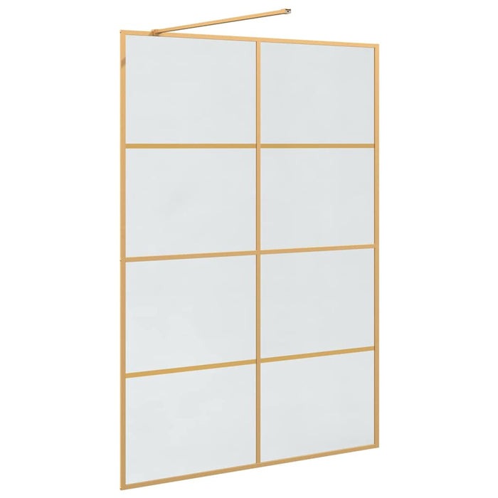 Zid de duș walk-in Auriu 140 x 195 cm sticlă securizată - WALTI WALTI