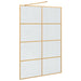 Zid de duș walk-in Auriu 140 x 195 cm sticlă securizată - WALTI WALTI