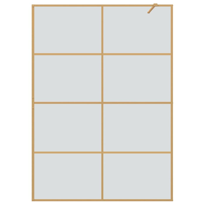 Zid de duș walk-in Auriu 140 x 195 cm sticlă securizată - WALTI WALTI