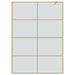 Zid de duș walk-in Auriu 140 x 195 cm sticlă securizată - WALTI WALTI